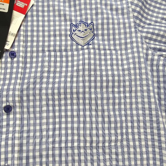 Saint Louis Billikens Shirt Mens Medium Plaid Button Up Long Sleeve College - Picture 3 of 10